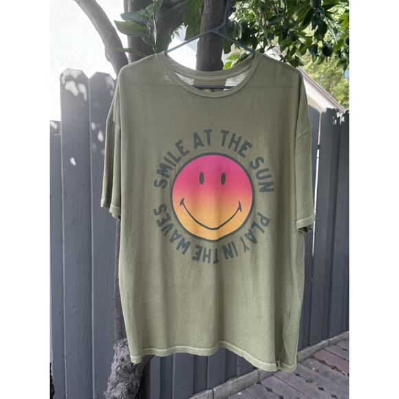 Billabong x Smiley “Smile at the Sun” Graphic Tee Size S - Picture 1 of 4